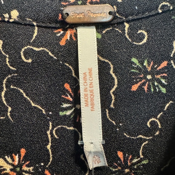 Free People NWT Debby Dot Romper in Black Combo - Picture 7 of 10